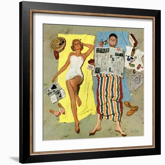 "Sunscreen?", August 16, 1958-Kurt Ard-Framed Giclee Print