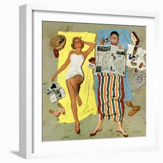 "Sunscreen?", August 16, 1958-Kurt Ard-Framed Giclee Print