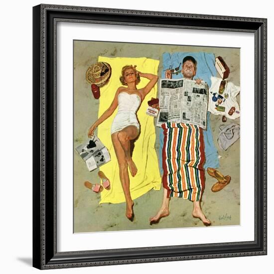 "Sunscreen?", August 16, 1958-Kurt Ard-Framed Giclee Print