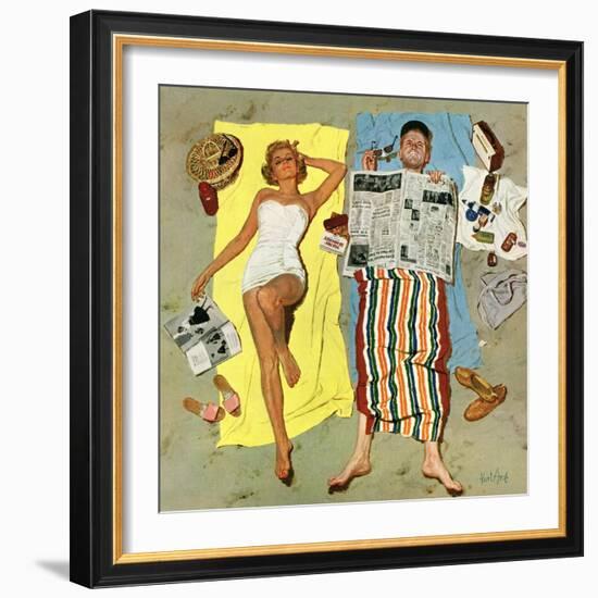 "Sunscreen?", August 16, 1958-Kurt Ard-Framed Giclee Print