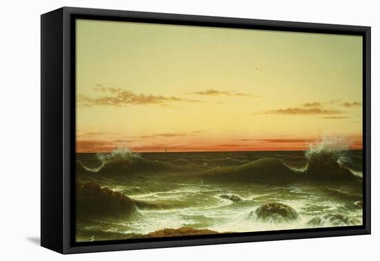 Sunset, 1861-Martin Johnson Heade-Framed Premier Image Canvas