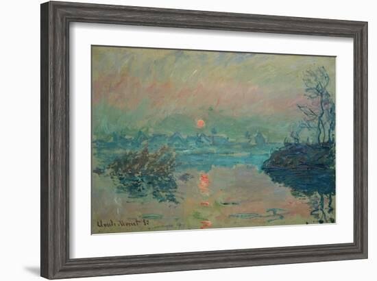 Sunset, 1880-Claude Monet-Framed Giclee Print