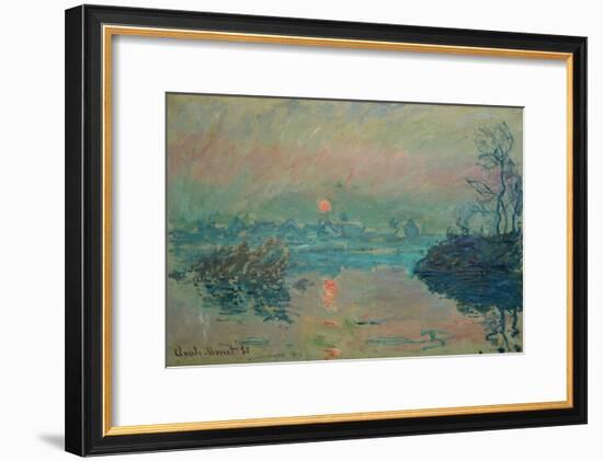 Sunset, 1880-Claude Monet-Framed Giclee Print