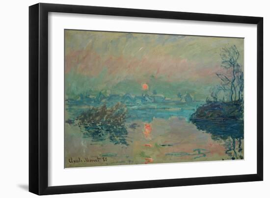 Sunset, 1880-Claude Monet-Framed Giclee Print