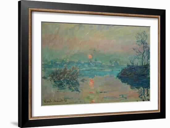 Sunset, 1880-Claude Monet-Framed Giclee Print