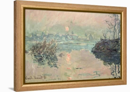 Sunset, 1880-Claude Monet-Framed Premier Image Canvas
