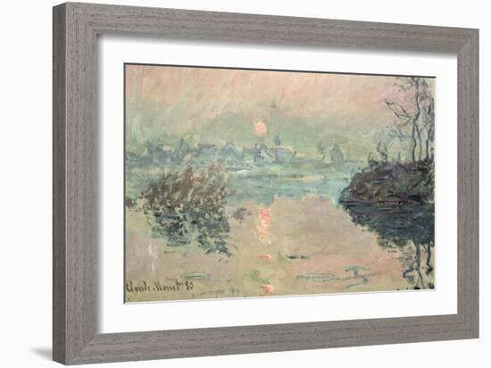 Sunset, 1880-Claude Monet-Framed Giclee Print