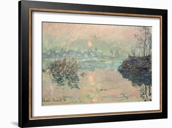 Sunset, 1880-Claude Monet-Framed Giclee Print