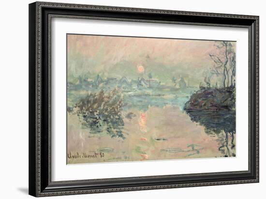 Sunset, 1880-Claude Monet-Framed Giclee Print