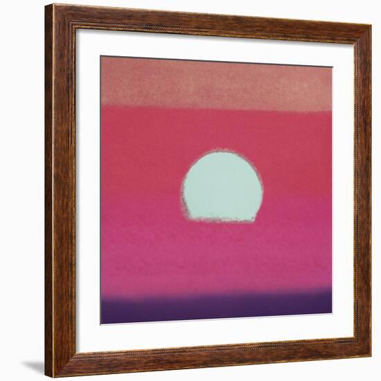 Sunset, 1972 (fuchsia)-Andy Warhol-Framed Art Print