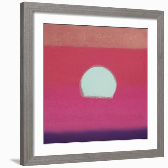 Sunset, 1972 (fuchsia)-Andy Warhol-Framed Art Print