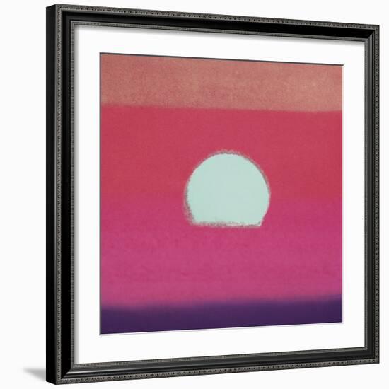 Sunset, 1972 (fuchsia)-Andy Warhol-Framed Art Print