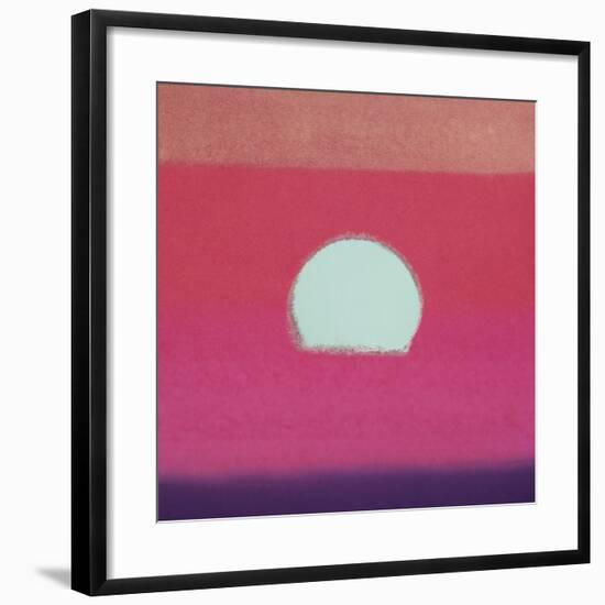 Sunset, 1972 (fuchsia)-Andy Warhol-Framed Art Print