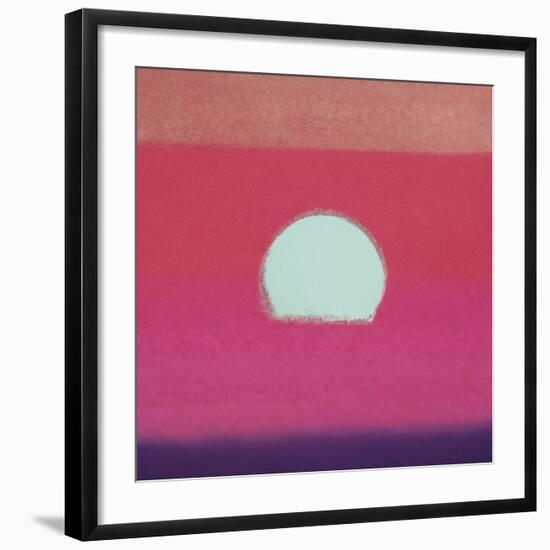 Sunset, 1972 (fuchsia)-Andy Warhol-Framed Art Print