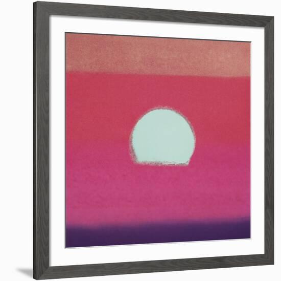 Sunset, 1972 (fuchsia)-Andy Warhol-Framed Art Print