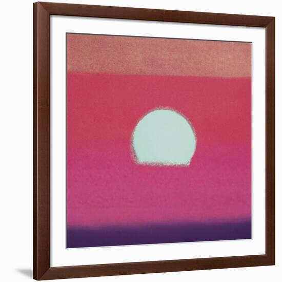 Sunset, 1972 (fuchsia)-Andy Warhol-Framed Art Print