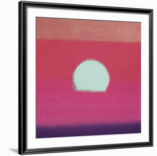 Sunset, 1972 (fuchsia)-Andy Warhol-Framed Art Print