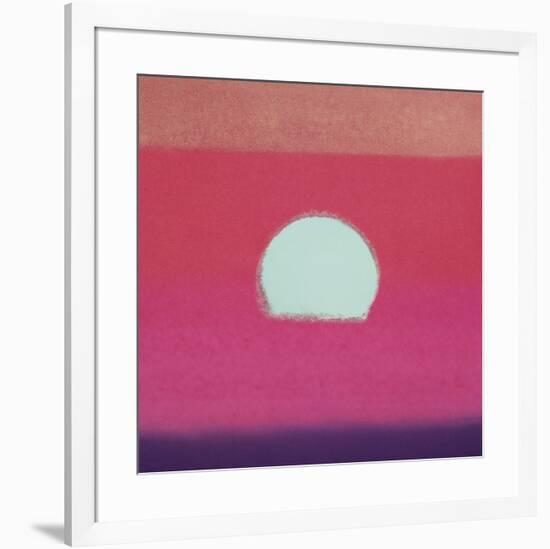 Sunset, 1972 (fuchsia)-Andy Warhol-Framed Art Print