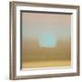 Sunset, 1972 (gold, blue)-Andy Warhol-Framed Art Print