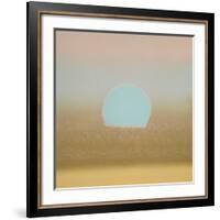 Sunset, 1972 (gold, blue)-Andy Warhol-Framed Art Print