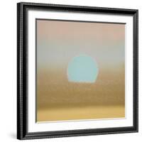 Sunset, 1972 (gold, blue)-Andy Warhol-Framed Art Print