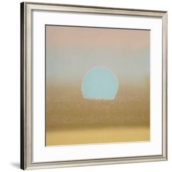 Sunset, 1972 (gold, blue)-Andy Warhol-Framed Art Print