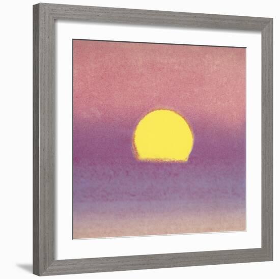 Sunset, 1972 (lavender)-Andy Warhol-Framed Art Print