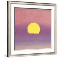 Sunset, 1972 (lavender)-Andy Warhol-Framed Art Print