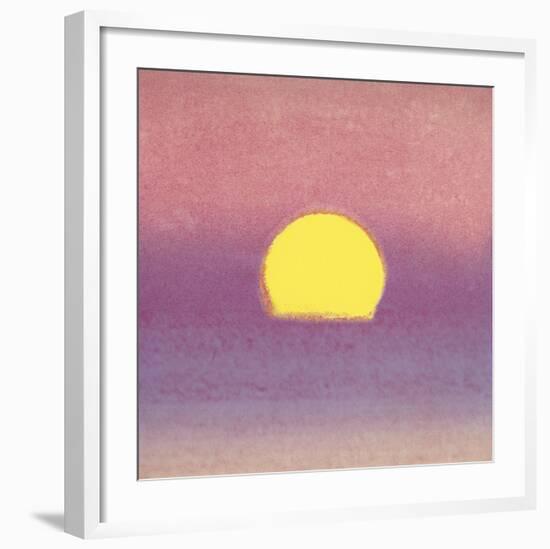 Sunset, 1972 (lavender)-Andy Warhol-Framed Art Print