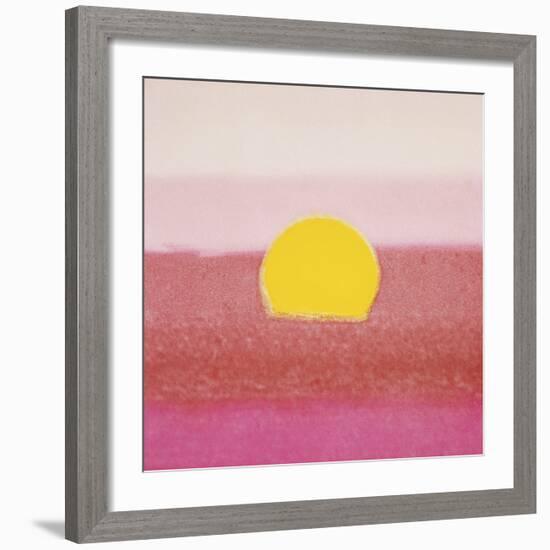 Sunset, 1972 (pink)-Andy Warhol-Framed Art Print