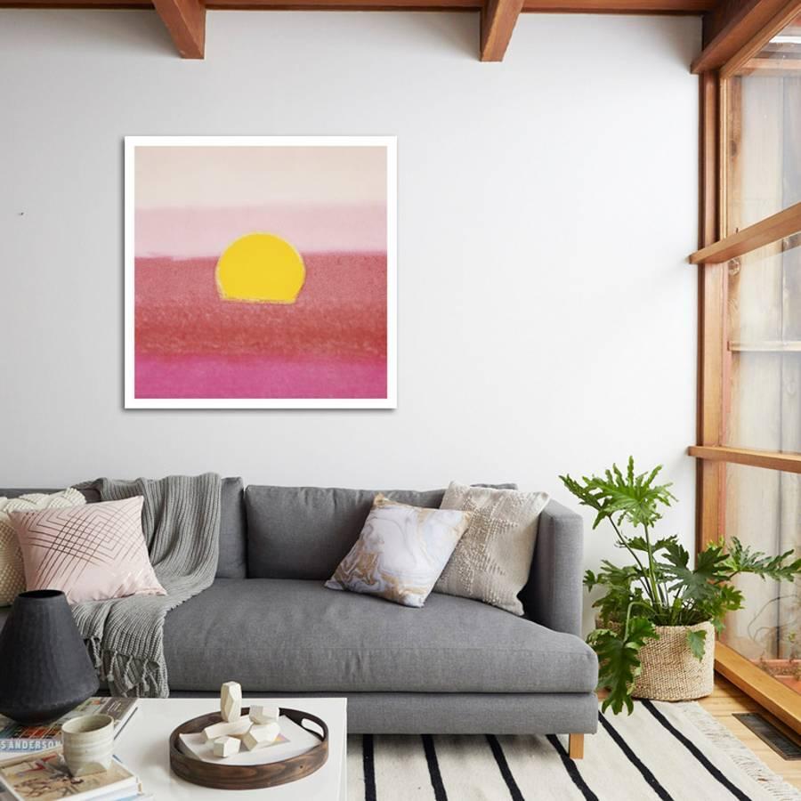 sunset by andy warhols