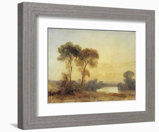 Sunset, 19th Century-Richard Parkes Bonington-Framed Giclee Print