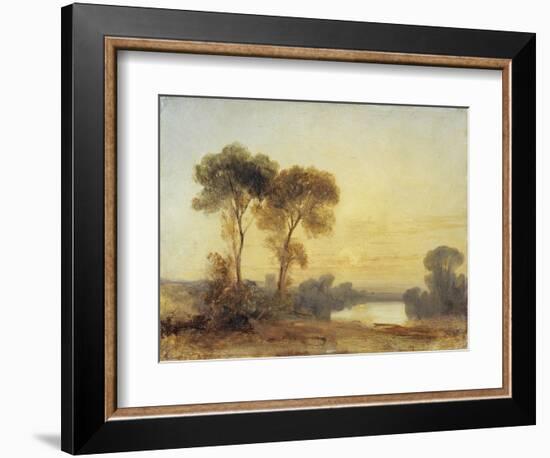 Sunset, 19th Century-Richard Parkes Bonington-Framed Giclee Print