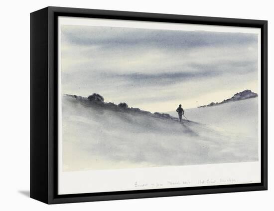 Sunset, 7Pm, March 30.11, Hut Point, Ski Slope, 1911-Edward Adrian Wilson-Framed Premier Image Canvas