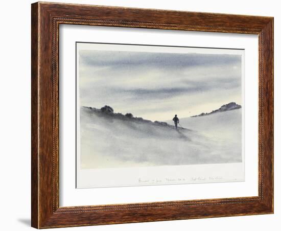 Sunset, 7Pm, March 30.11, Hut Point, Ski Slope, 1911-Edward Adrian Wilson-Framed Giclee Print