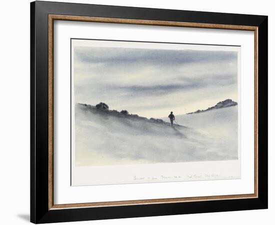 Sunset, 7Pm, March 30.11, Hut Point, Ski Slope, 1911-Edward Adrian Wilson-Framed Giclee Print