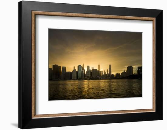 Sunset Above Manhattan, New York, Usa-Benjamin Engler-Framed Photographic Print