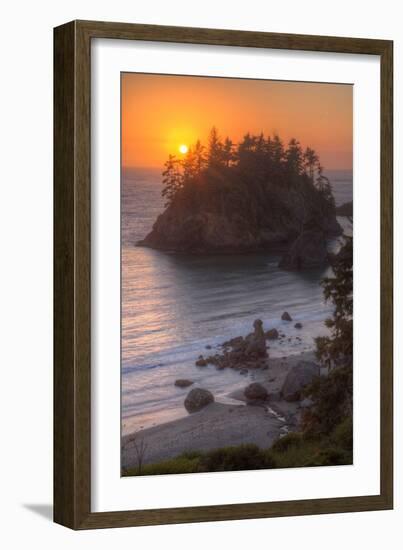 Sunset Above Trinidad State Beach California Coast-Vincent James-Framed Photographic Print