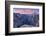 Sunset above Yosemite Valley and Half Dome, viewed from Glacier Point, Yosemite, California, USA. S-Adam Burton-Framed Photographic Print