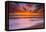 Sunset Abstract from Tamarack Beach in Carlsbad, Ca-Andrew Shoemaker-Framed Premier Image Canvas