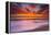 Sunset Abstract from Tamarack Beach in Carlsbad, Ca-Andrew Shoemaker-Framed Premier Image Canvas