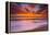 Sunset Abstract from Tamarack Beach in Carlsbad, Ca-Andrew Shoemaker-Framed Premier Image Canvas