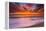 Sunset Abstract from Tamarack Beach in Carlsbad, Ca-Andrew Shoemaker-Framed Premier Image Canvas