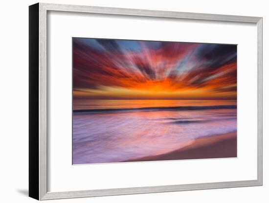 Sunset Abstract from Tamarack Beach in Carlsbad, Ca-Andrew Shoemaker-Framed Photographic Print