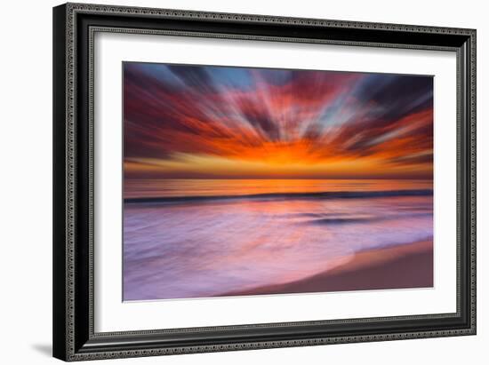 Sunset Abstract from Tamarack Beach in Carlsbad, Ca-Andrew Shoemaker-Framed Photographic Print