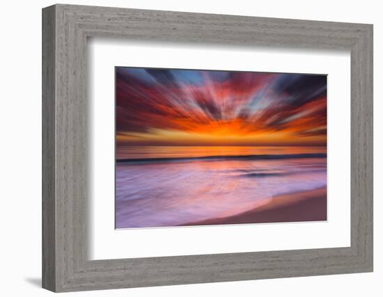 Sunset Abstract from Tamarack Beach in Carlsbad, Ca-Andrew Shoemaker-Framed Photographic Print