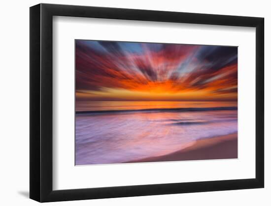 Sunset Abstract from Tamarack Beach in Carlsbad, Ca-Andrew Shoemaker-Framed Photographic Print