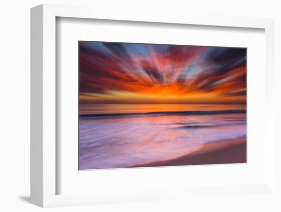 Sunset Abstract from Tamarack Beach in Carlsbad, Ca-Andrew Shoemaker-Framed Photographic Print