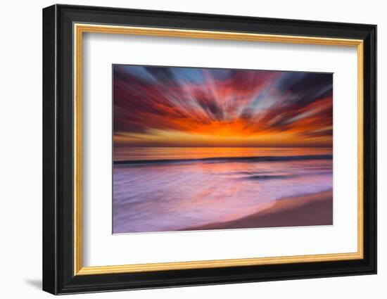 Sunset Abstract from Tamarack Beach in Carlsbad, Ca-Andrew Shoemaker-Framed Photographic Print