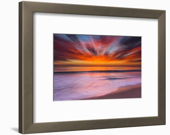 Sunset Abstract from Tamarack Beach in Carlsbad, Ca-Andrew Shoemaker-Framed Photographic Print